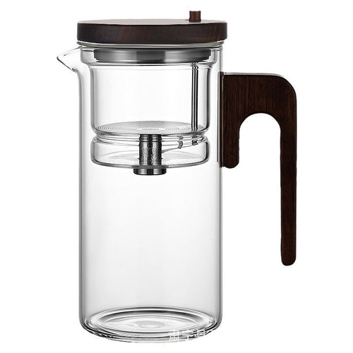 Stainless steel tea strainer glass piaoyi pot large capacity high